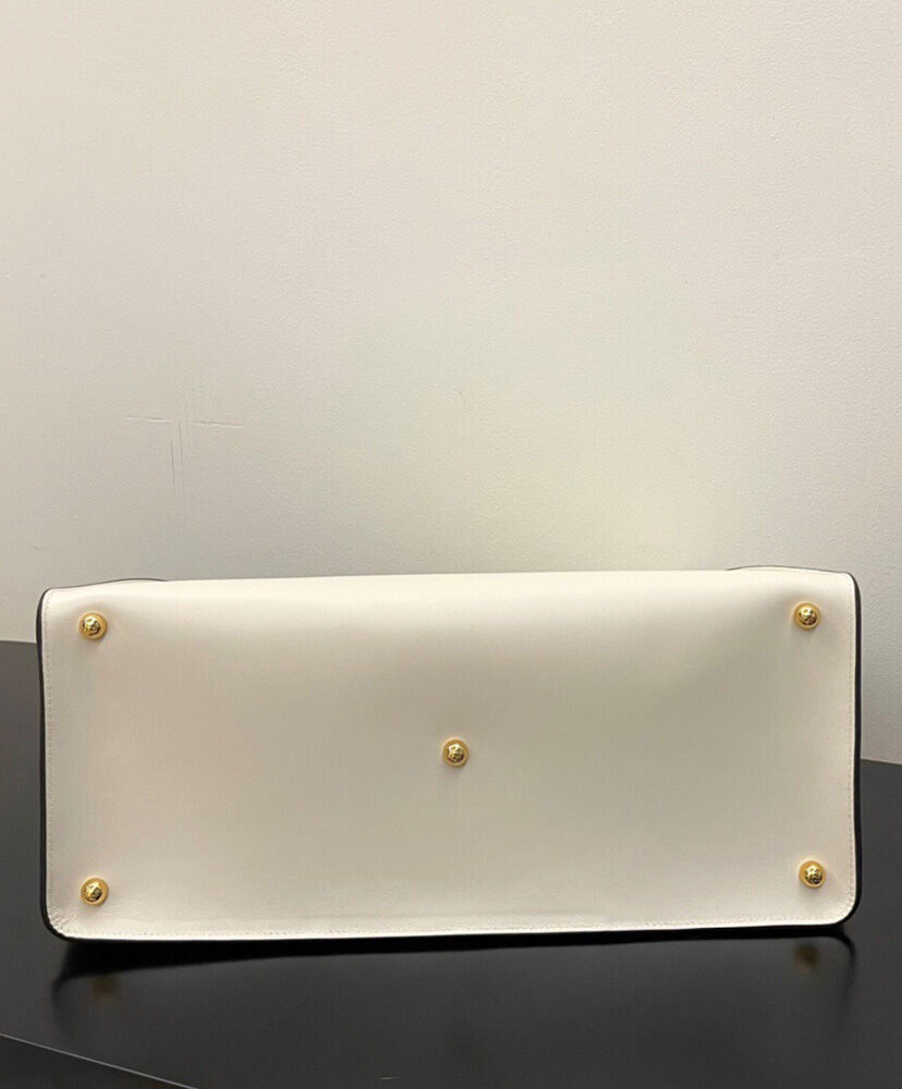 Fendi Way Large Shoulder Bag 8BH391 White